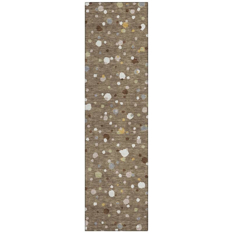 Machine Washable Indoor/ Outdoor Contemporary Sheinelle Chantille Rug