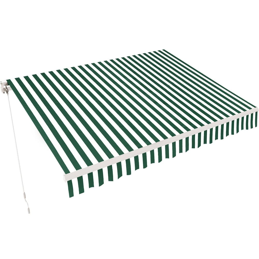 MCombo10x8Feet Manual Retractable Patio Door Window Awning Sunshade Shelter Outdoor Canopy