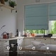 preview thumbnail 1 of 5, GoDear Design 99.99% Blackout Magnetic Roman Shades, No Drill Cordless Woven Fabric Blinds - 23", 37", 35", 46" W, Turquoise Turquoise-23''W