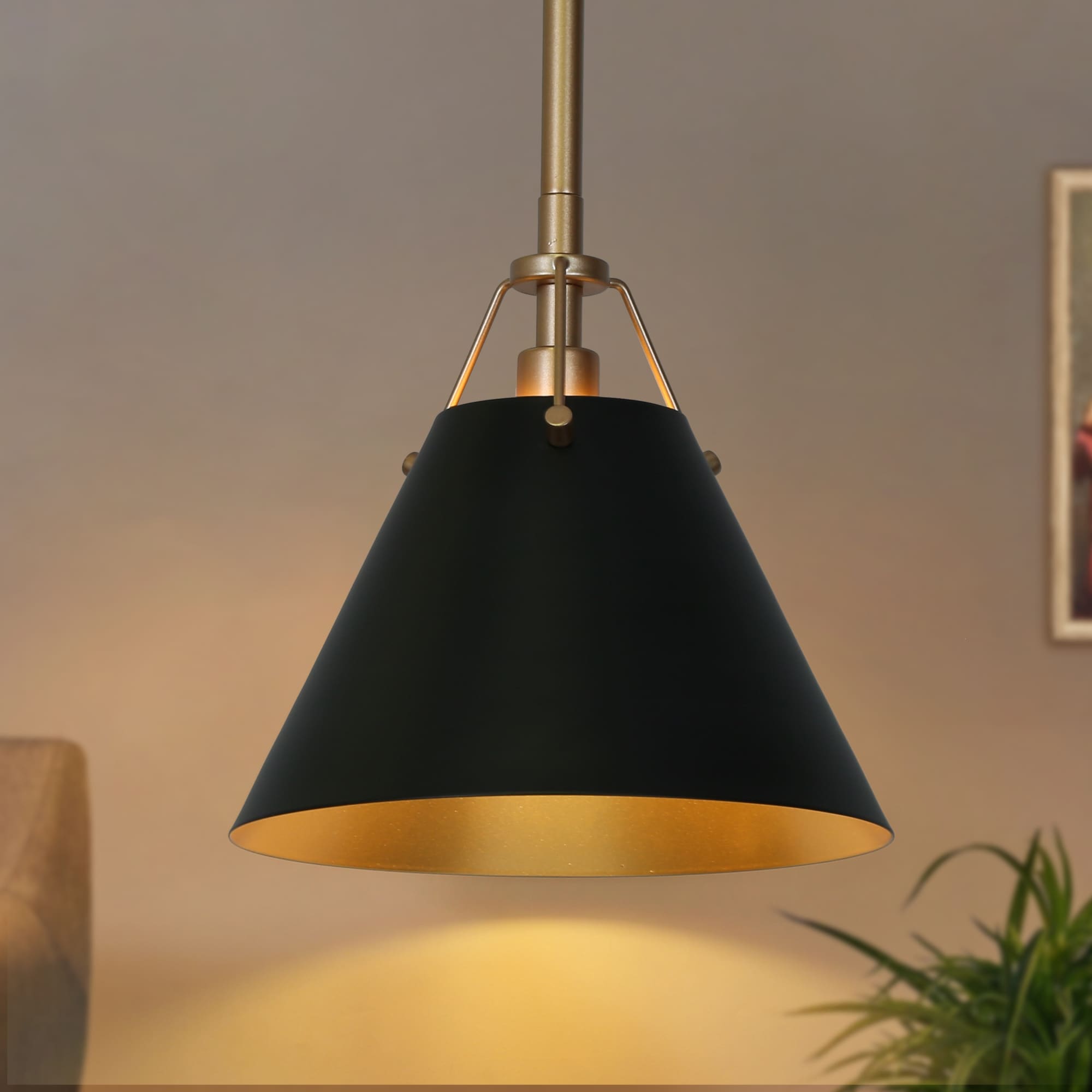 Modern Farmhouse Mini 1-light Black Kitchen Islands Pendant