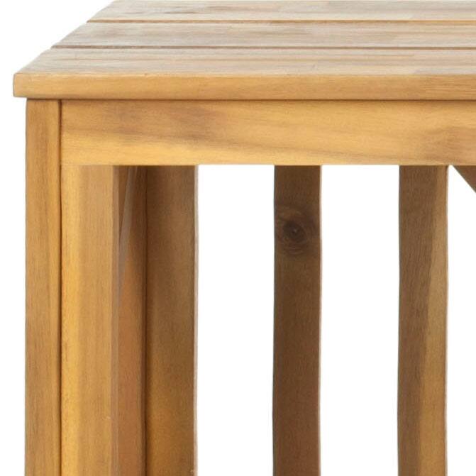 SAFAVIEH Deirdre White / Ash Grey Outdoor Bench - 51Wx14Dx18H