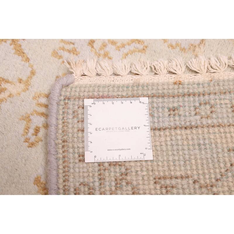 ECARPETGALLERY Hand-knotted Royal Oushak Light Blue Wool Rug - 4'1 x 6'0