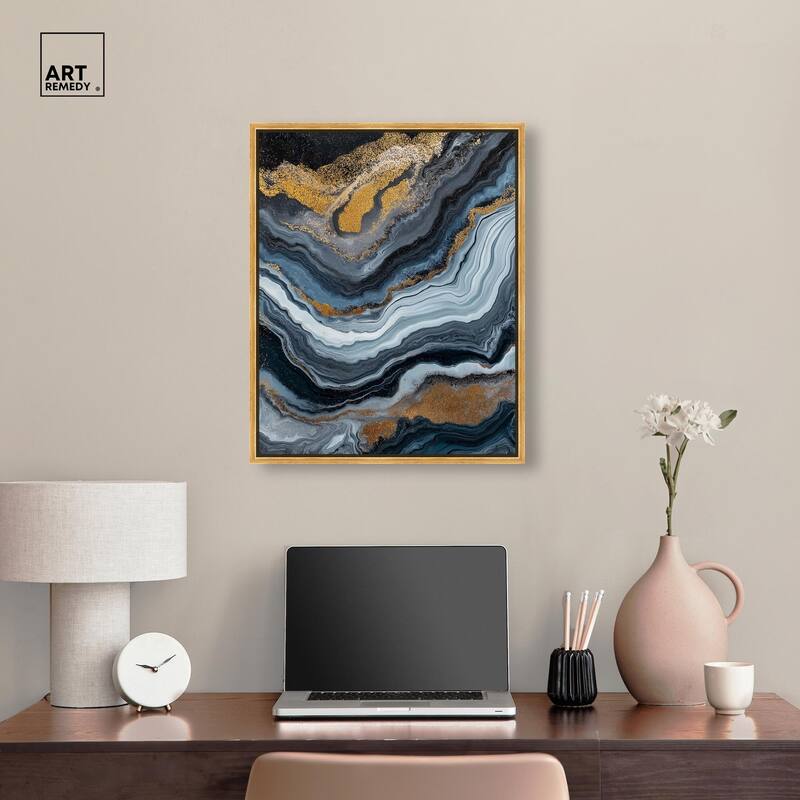 Acrylic Flow II Canvas by Art Remedy
