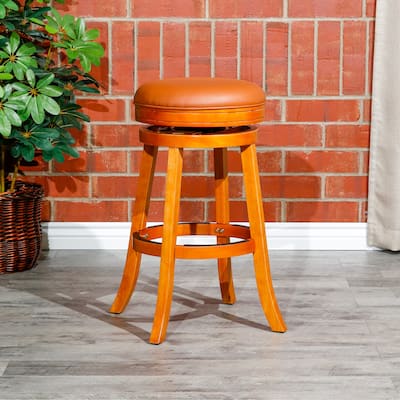 Bar Stool, Saddle Leather Seat