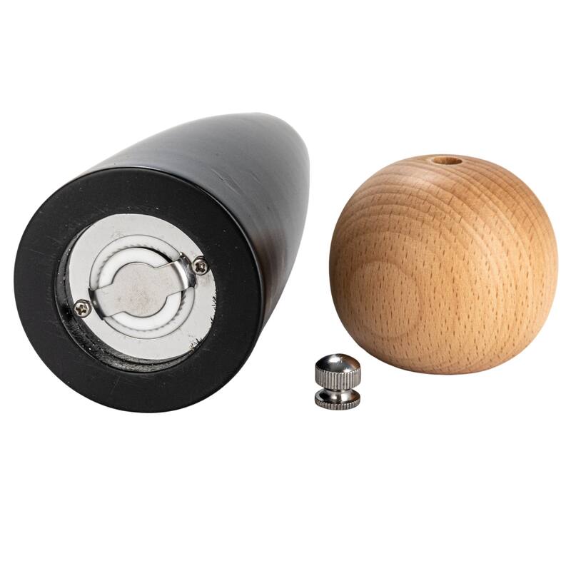 Two-Tone Rubberwood Salt and Pepper Mill
