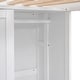 preview thumbnail 13 of 12, Artsy & Multifunctional Design Wood Twin Size Loft bed with Multiple Storage Shelves and Wardrobe, Sturdy Construction, White