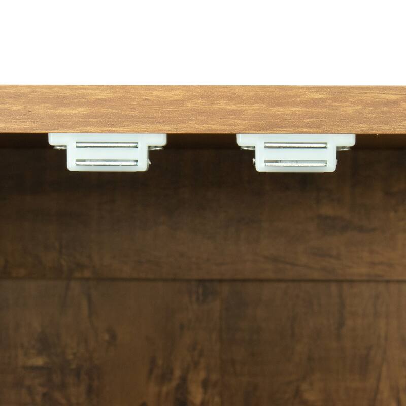High wardrobe and kitchen cabinet with 2 doors and 3 partitions