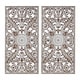 preview thumbnail 51 of 55, Madison Park Botanical Panel Distressed Carved Wood Wall Decor (Set of 2)