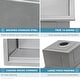 preview thumbnail 9 of 10, Ruvati 33 x 22 inch Workstation 60/40 Double Bowl Topmount 16 Gauge Stainless Steel Kitchen Sink - Silver - 33"x22"