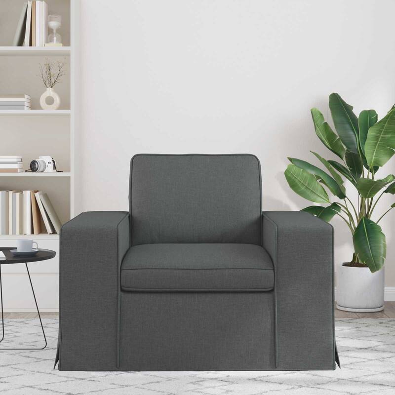 vidaXL Sofa Dark Grey in Fabric