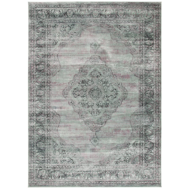 SAFAVIEH Vintage Distressed Boho Caliopa Oriental Area Rug - 8' x 10' - Light Blue - Rectangle