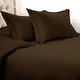 preview thumbnail 25 of 45, Superior 1500 Thread Count Egyptian Cotton Solid Duvet Cover Set Mocha - Queen