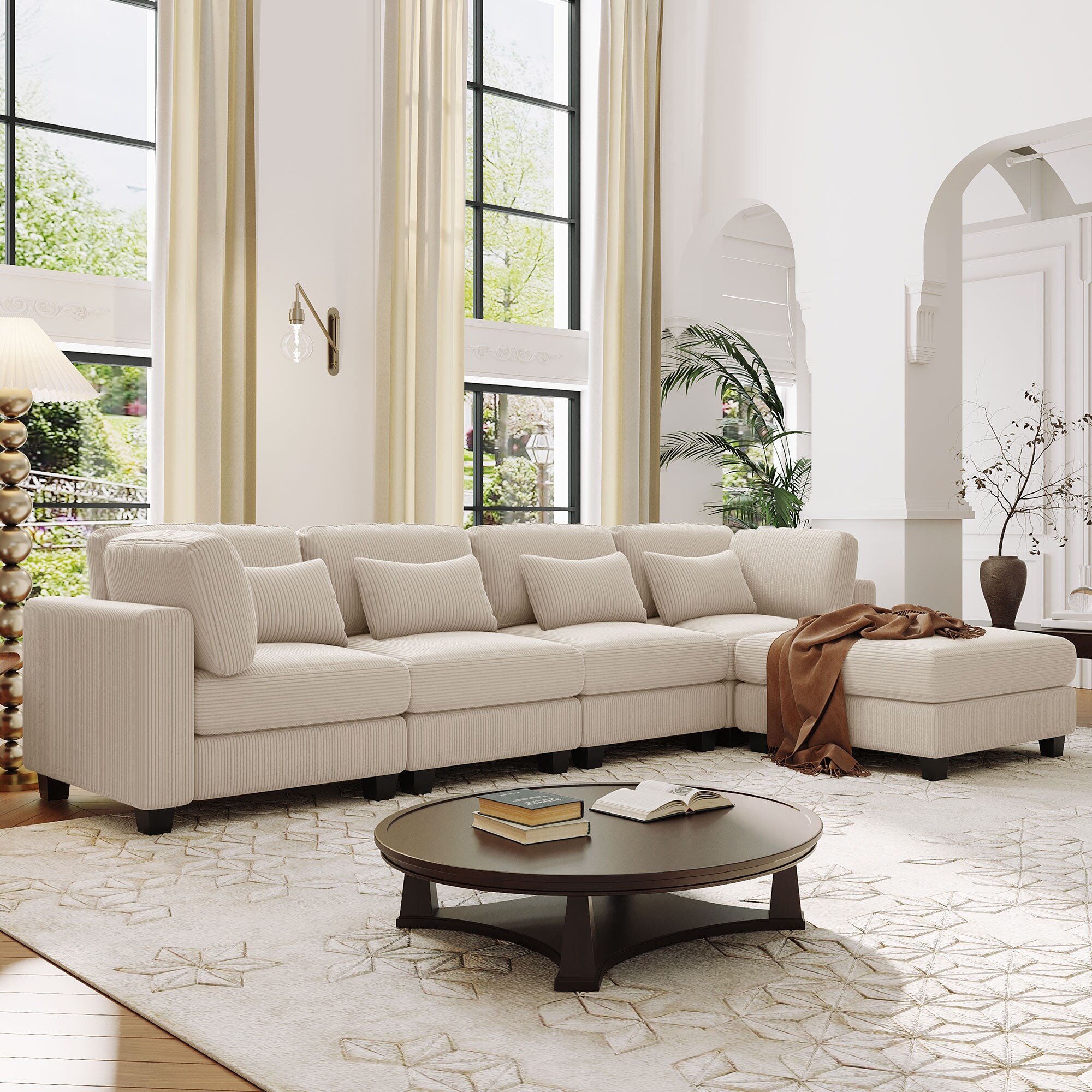 Pillows on sectional sofa shop