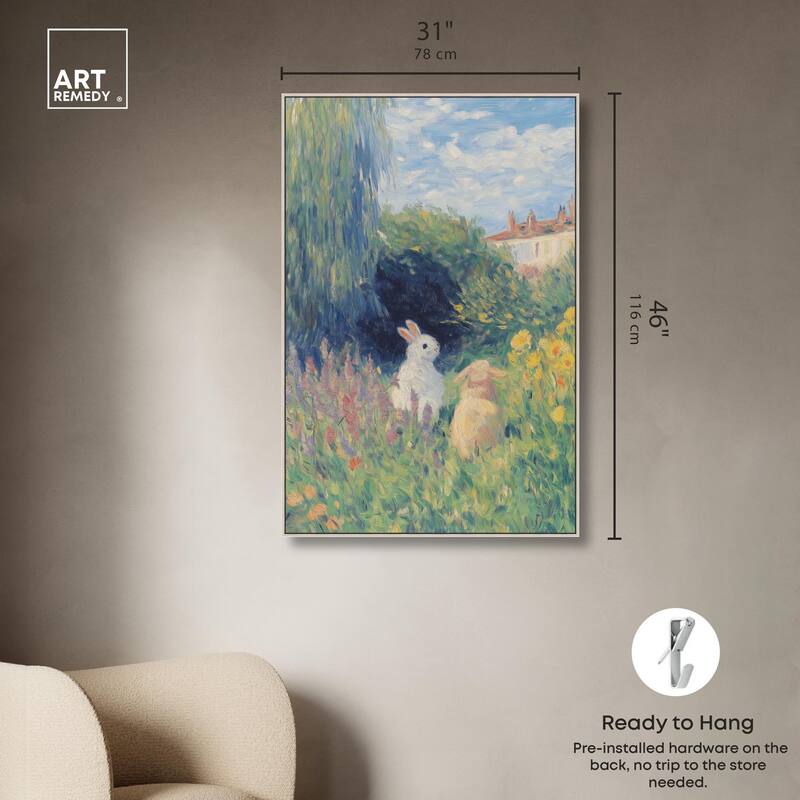 Quiet Gardeners Canvas by Art Remedy