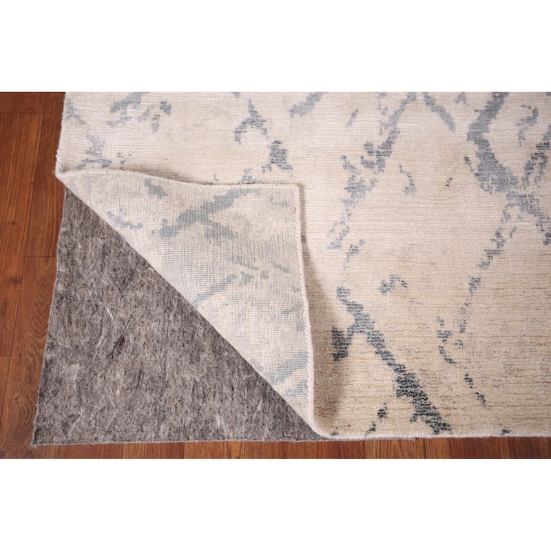 Abstract Modern Area Rug Hand-Knotted Wool Carpet - 5'3"x 7'7"