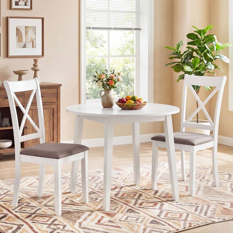 Gymax Dining Chairs Set of 4 w/Comfortable Backrest & Padded Seat for