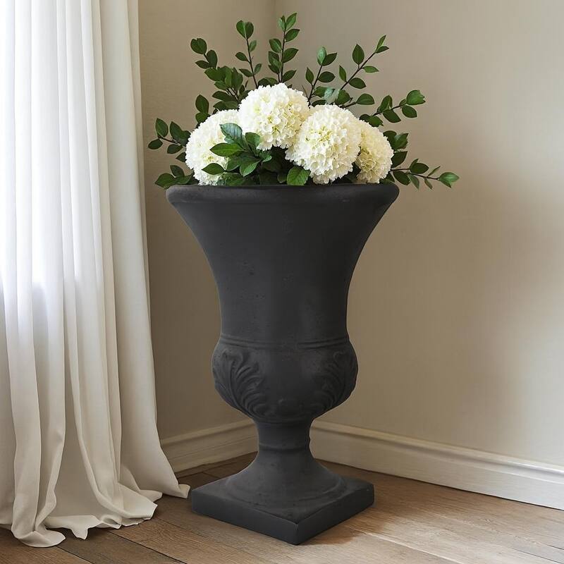 DreamPatio Fiberstone Urn Planter (21 inch H x 15 inch D) - 15"x15"xH21"