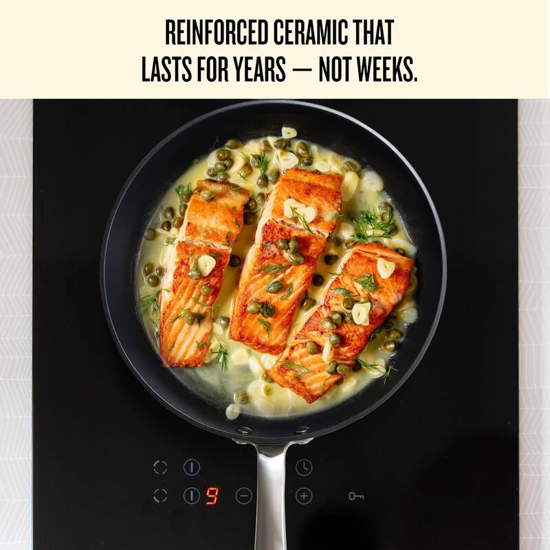 Alva Maestro 5-Ply Nonstick Stainless Steel Cookware Set - Non-Toxic Pans