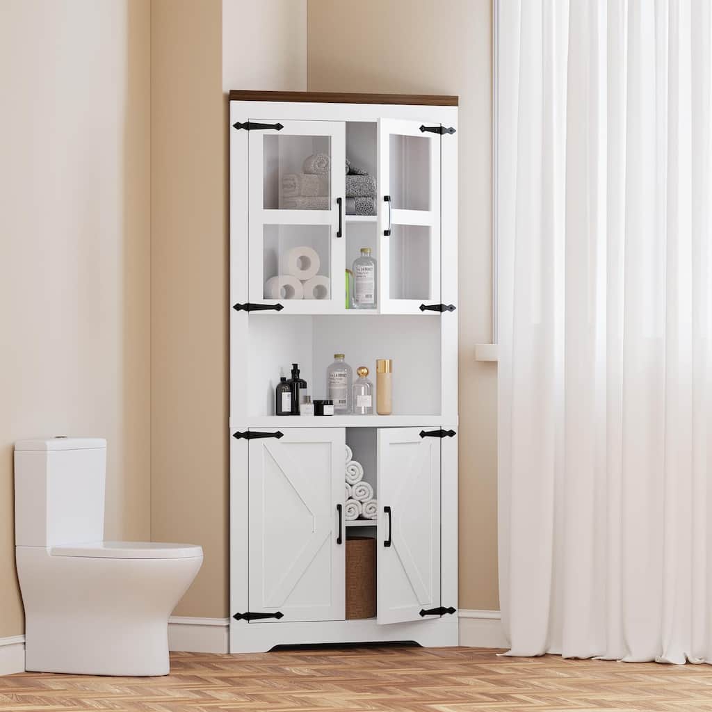 Farmhouse Corner Cabinet