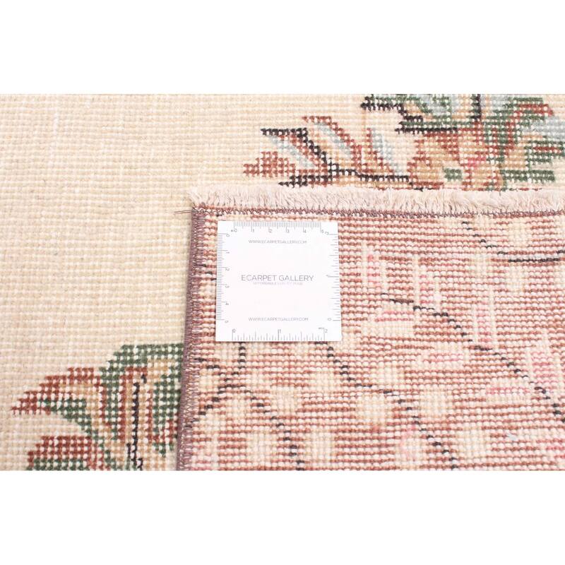 ECARPETGALLERY Hand-knotted Antalya Vintage Beige Wool Rug - 5'1 x 9'0