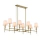 preview thumbnail 11 of 14, Uttermost Arques 8 Light Linear Chandelier - 48"W x 18.125"D x 14.5"H