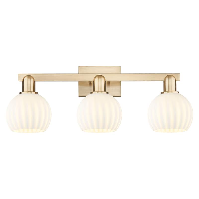 Innovations Lighting Endless Possibilities Arcadia - White Venetian - 3 Light 25" Bath Vanity Light