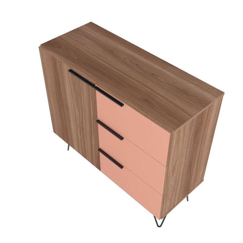 Manhattan Comfort Beekman 35.43 Dresser with 2 Shelves