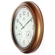 preview thumbnail 3 of 5, The Craftsman Indoor/Outdoor Wall Clock Thermometer 18 inch by Infinity Instruments - 18 x 2.25 x 18