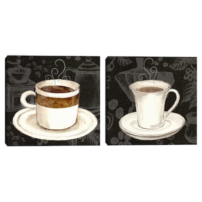 Coffee Time by Elena Vladykina S/2 by Elena Vladykina Canvas Art Prints