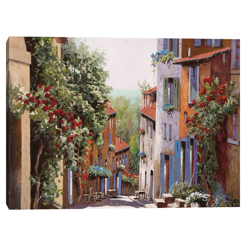 Vecchia Cagnes by Guido Borelli Canvas Art Print