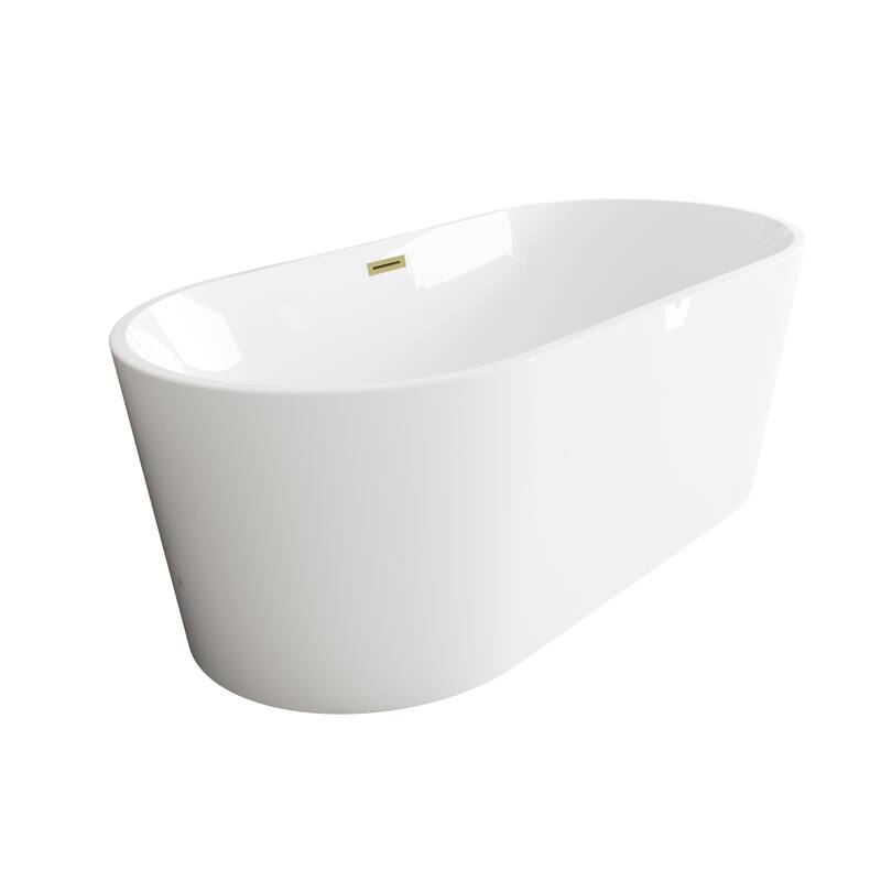 Melisande Bathtub in Glossy White
