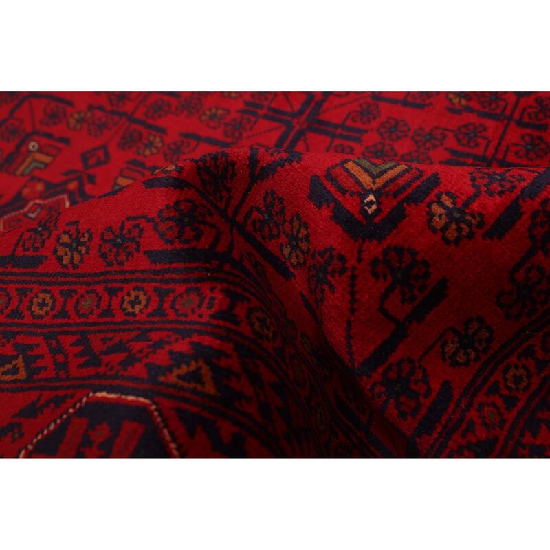 ECARPETGALLERY Hand-knotted Finest Khal Mohammadi Red Wool Rug - 5'10 x 7'9