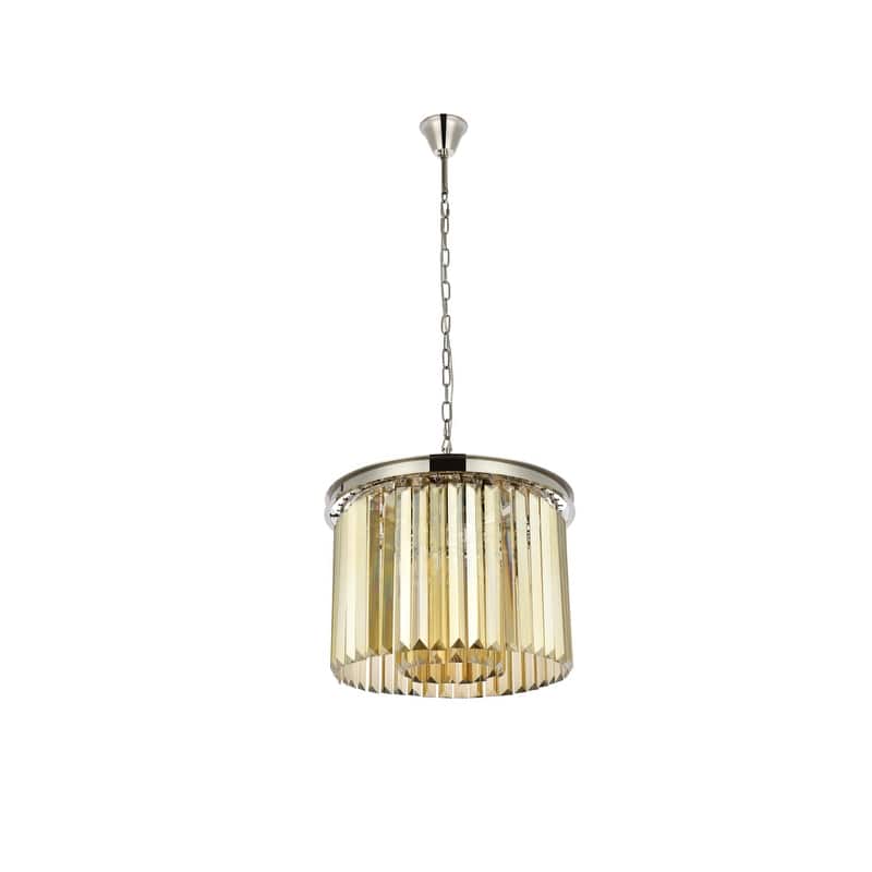 Royce Edge 6-Light Polished Nickel Pendant