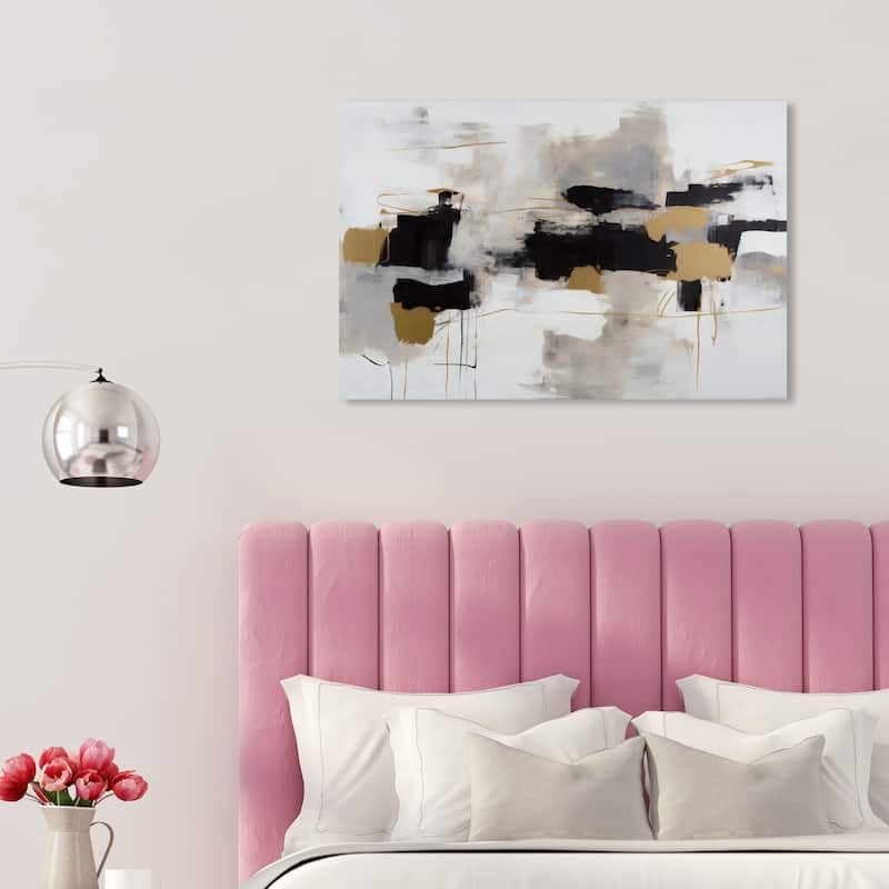 Wynwood Studio Abstract Abstract Machines Black and Light Gray Modern & Contemporary Wall Art Canvas Print - 20 x 30