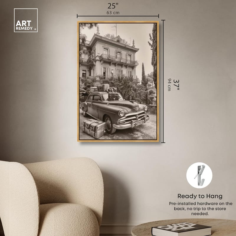 Pack Up the Car Canvas by Art Remedy