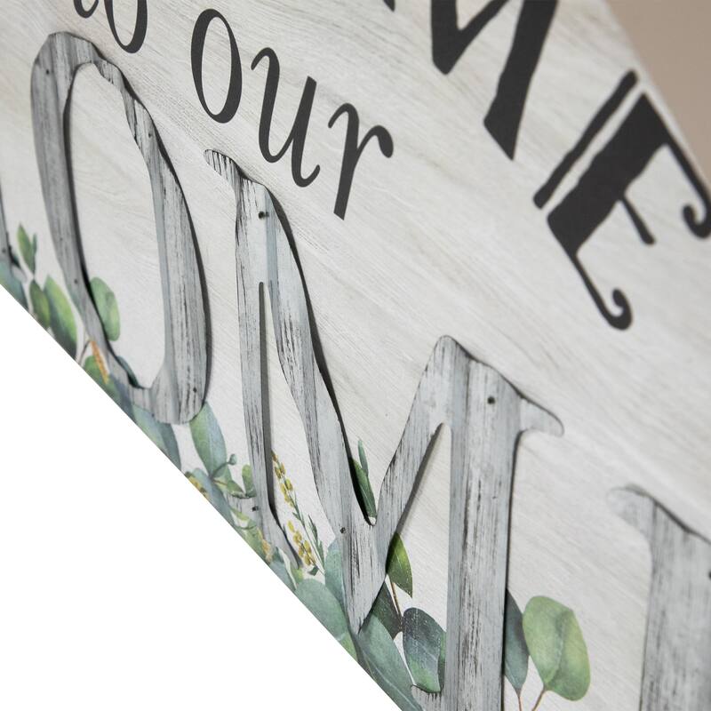 Welcome to Our Home Wall Sign - 29.75"