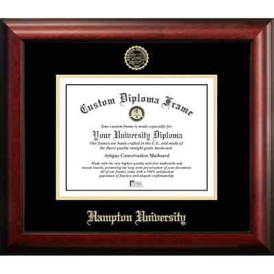 Hampton University 11w x 8.5h Gold Embossed Diploma Frame
