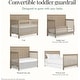 preview thumbnail 12 of 10, Evolur Convertible Crib Wooden Full Size Bed Rail