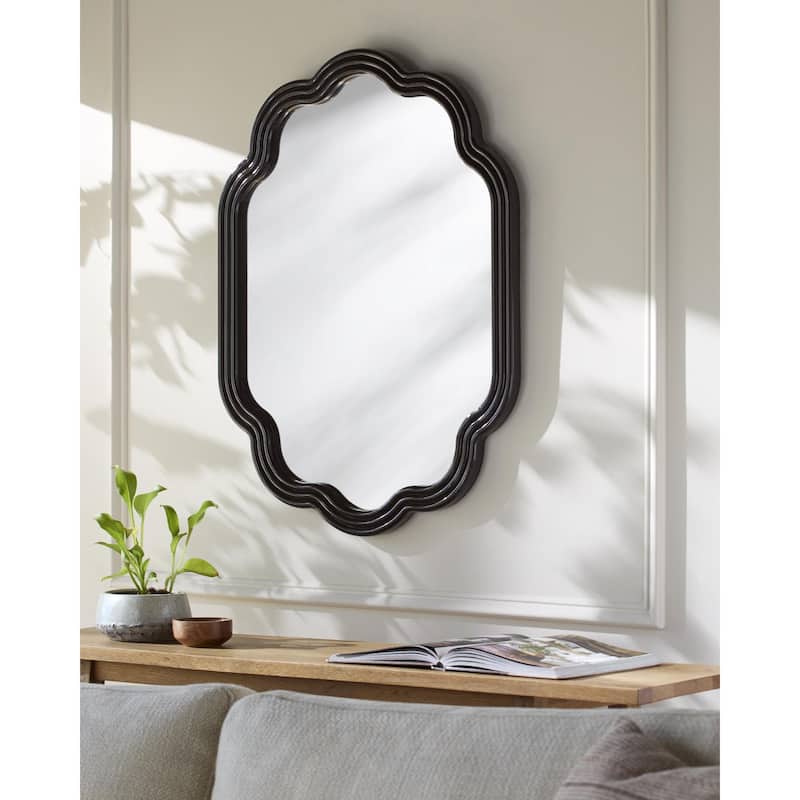 Livabliss Aysun Modern Accent Mirror - Black - 33"H x 25"W x 1"D