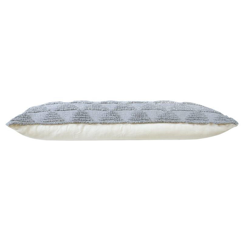Sevita Contemporary Textured Diamond Cotton Throw Pillow