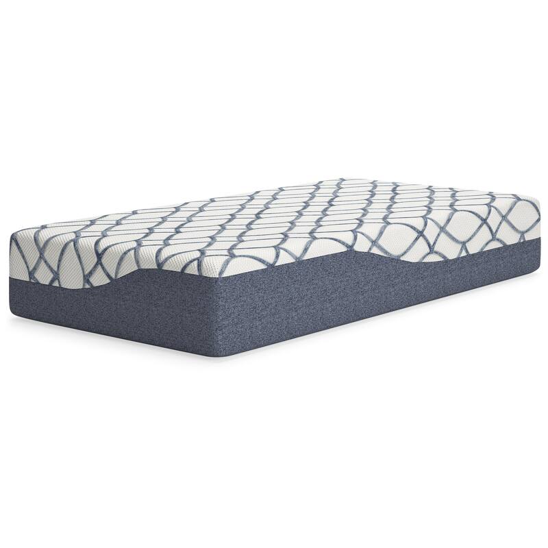 Signature Design by Ashley 12 Inch Chime Elite 2.0 White/Blue Mattress