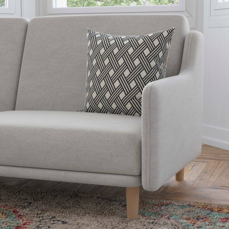 Flash Furniture FFIF60925 Empedocles 72" Wide Wood Framed Fabric Futon