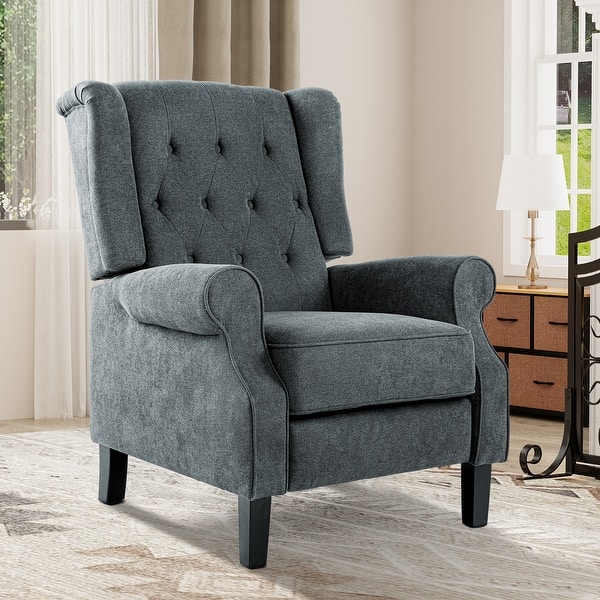 Modern Fabric Recliner Chair Push Back Sofa Chair - On Sale - Bed Bath ...