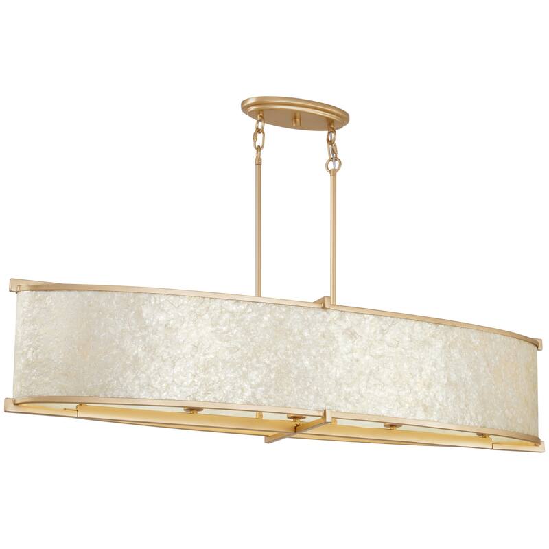Metropolitan N1939 Sommers Bend 5 Light 48" Wide Linear Chandelier - Fawn Gold