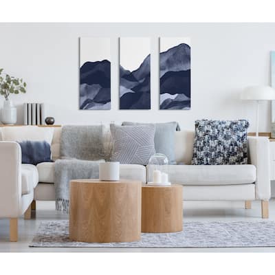 Kate and Laurel Mountain Range Canvas Wall Art Set by Amy Lighthall