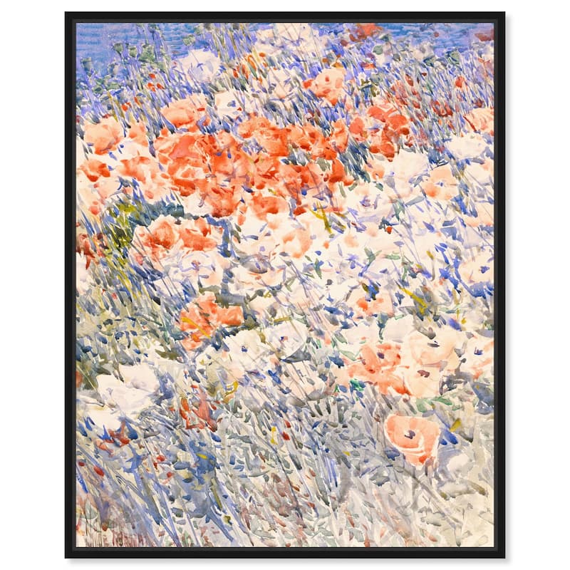 Island Garden by Childe Hassam Canvas by Art Remedy - Black - 16" x 20"