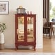 preview thumbnail 19 of 30, GDFStudio - Regency Traditional Storage Curio Cabinet with Tempered Glass Doors and Lighted Display