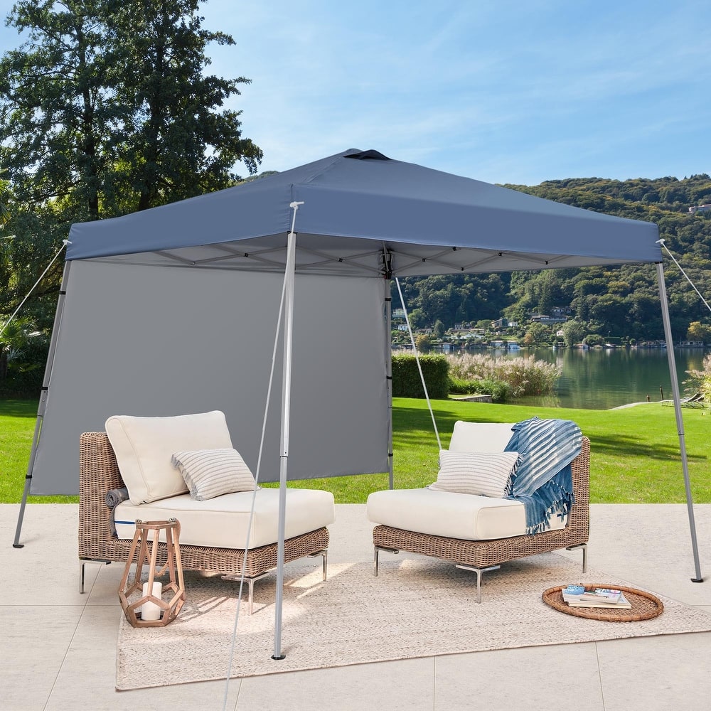 Ainfox 8 x 8 ft Pop-up Canopy Tent, Outdoor Gazebo for Beach, Sun Shade
