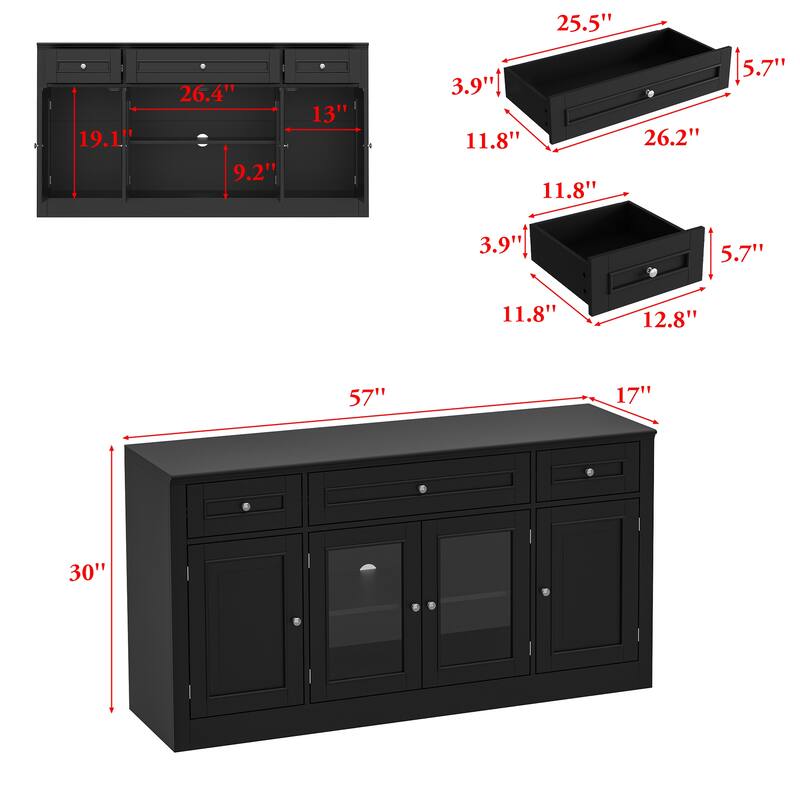 Entertainment Wall Unit /Bridge Multifunctional TV Stand Console Table
