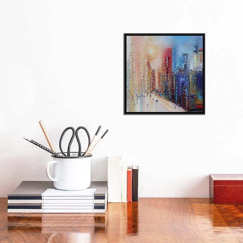 iCanvas "Sunset" by Ekaterina Ermilkina Framed Canvas Print